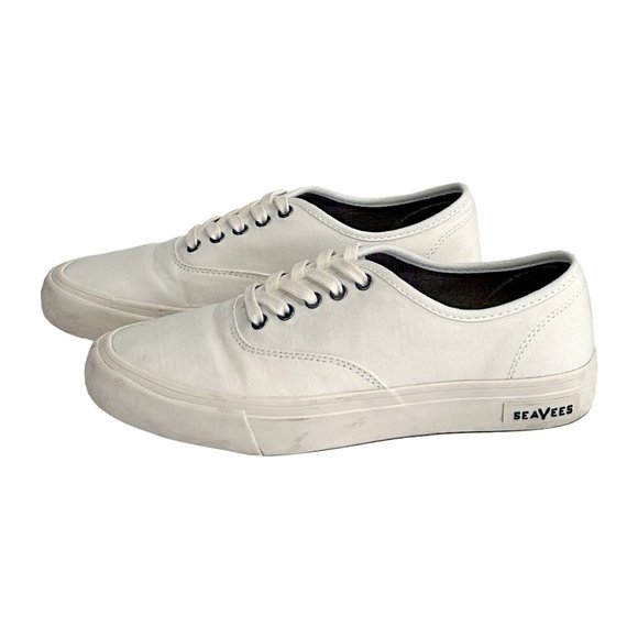 SeaVees Legend Sneakers, Bleach Poplin, 8 - Picture 1 of 3